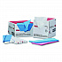 Tuff-Job Guard Antimicrobial Towels, 12 x 21, 1/4 Fold, White/Red, 150/Carton (W923)