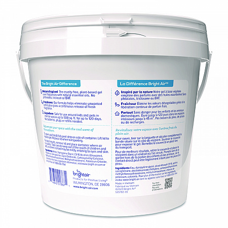 Super Odor Eliminator Gel for Large Spaces, Cool and Clean, 64 oz Tub (901129)