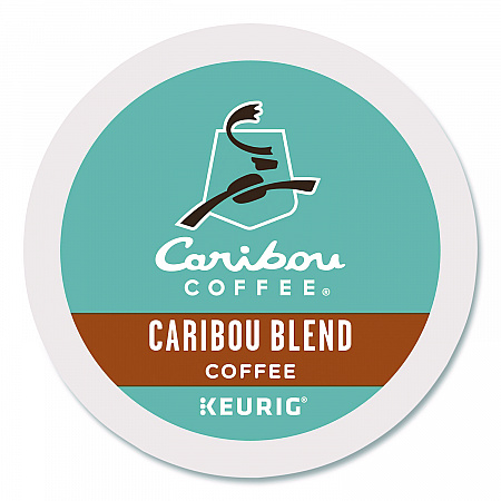 Caribou Blend Coffee K-Cups, 0.4 oz, 44/Box (2124056)