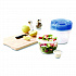 To Go Lunch Containers, 2 Compartments, 32 oz, Plastic, 4/Pack (134347)