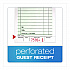 One-Part Guest Check Pad with Perforated Stub, One-Part (No Copies), 3.4 x 6.25, 50 Forms/Pad, 10 Pads/Pack (525SW)