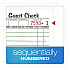One-Part Guest Check Pad with Perforated Stub, One-Part (No Copies), 3.4 x 6.25, 50 Forms/Pad, 10 Pads/Pack (525SW)
