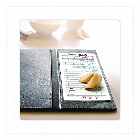 One-Part Guest Check Pad with Perforated Stub, One-Part (No Copies), 3.4 x 6.25, 50 Forms/Pad, 10 Pads/Pack (525SW)
