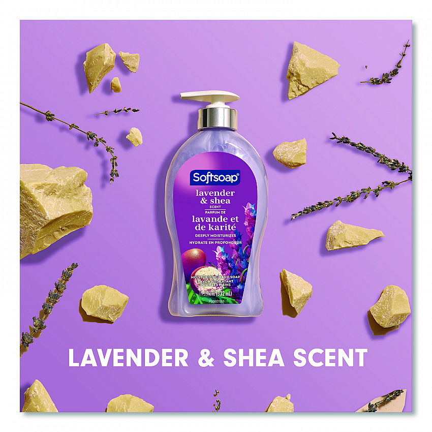 Antibacterial Hand Soap, Lavender and Shea Butter Scent, 11.25 oz (US07058A)