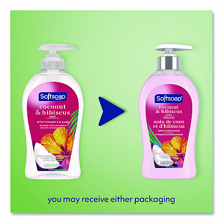 Liquid Hand Soap Pump, Coconut and Hibiscus Scent, 11.25 oz (US07157A)