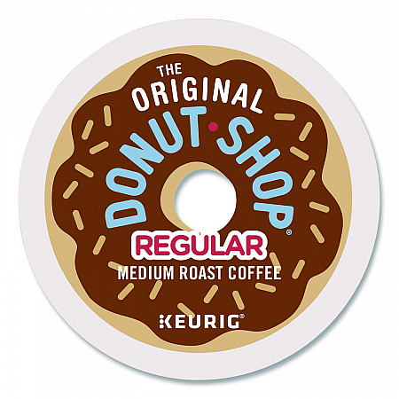 Donut Shop Coffee K-Cups, Regular, 0.39 oz, 48/Box (1635475)