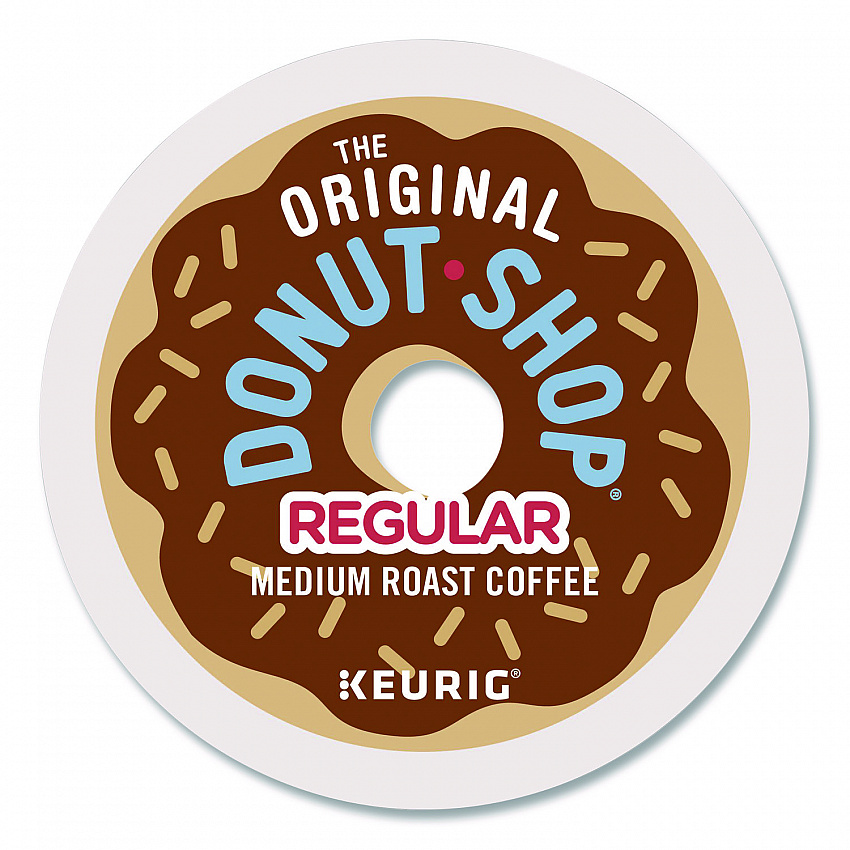 Donut Shop Coffee K-Cups, Regular, 0.39 oz, 48/Box (1635475)