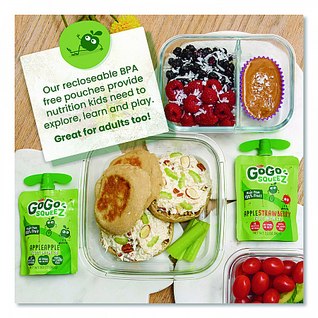 Fruit on the Go, (10) Apple/(10) Apple Cinnamon, 3.2 oz Pouch, 20/Box (24331019)