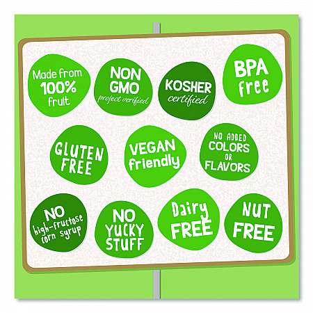 Fruit on the Go, (10) Apple/(10) Apple Cinnamon, 3.2 oz Pouch, 20/Box (24331019)