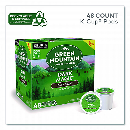 Dark Magic Extra Bold Coffee K-Cups, 0.4 oz, 48/Box (1635472)