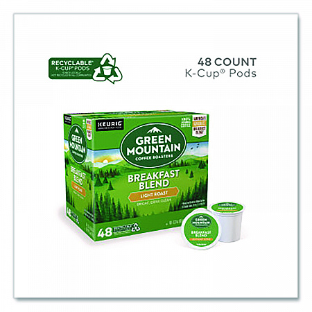 Breakfast Blend Coffee K-Cups, 0.31 oz, 48/Box (1635473)