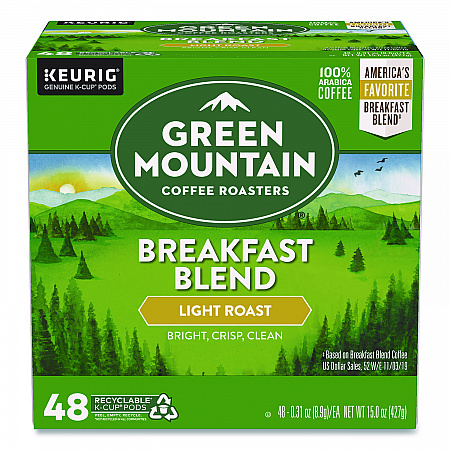 Breakfast Blend Coffee K-Cups, 0.31 oz, 48/Box (1635473)