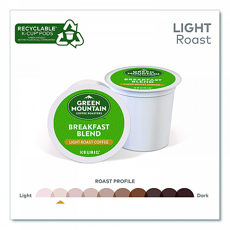 Breakfast Blend Coffee K-Cups, 0.31 oz, 48/Box (1635473)