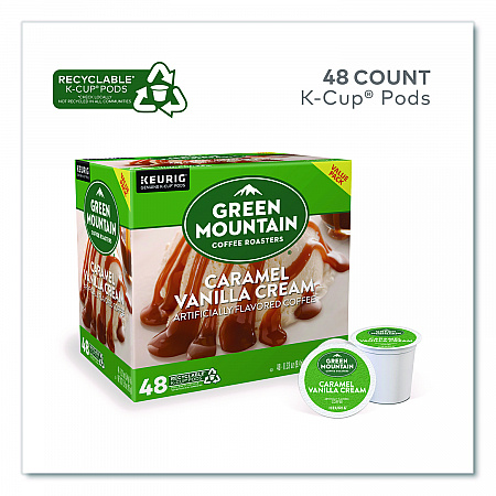 Caramel Vanilla Cream Coffee K-Cups, 0.33 oz, 48/Box (2140462)