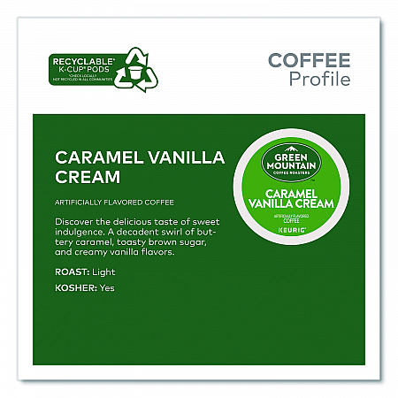 Caramel Vanilla Cream Coffee K-Cups, 0.33 oz, 48/Box (2140462)