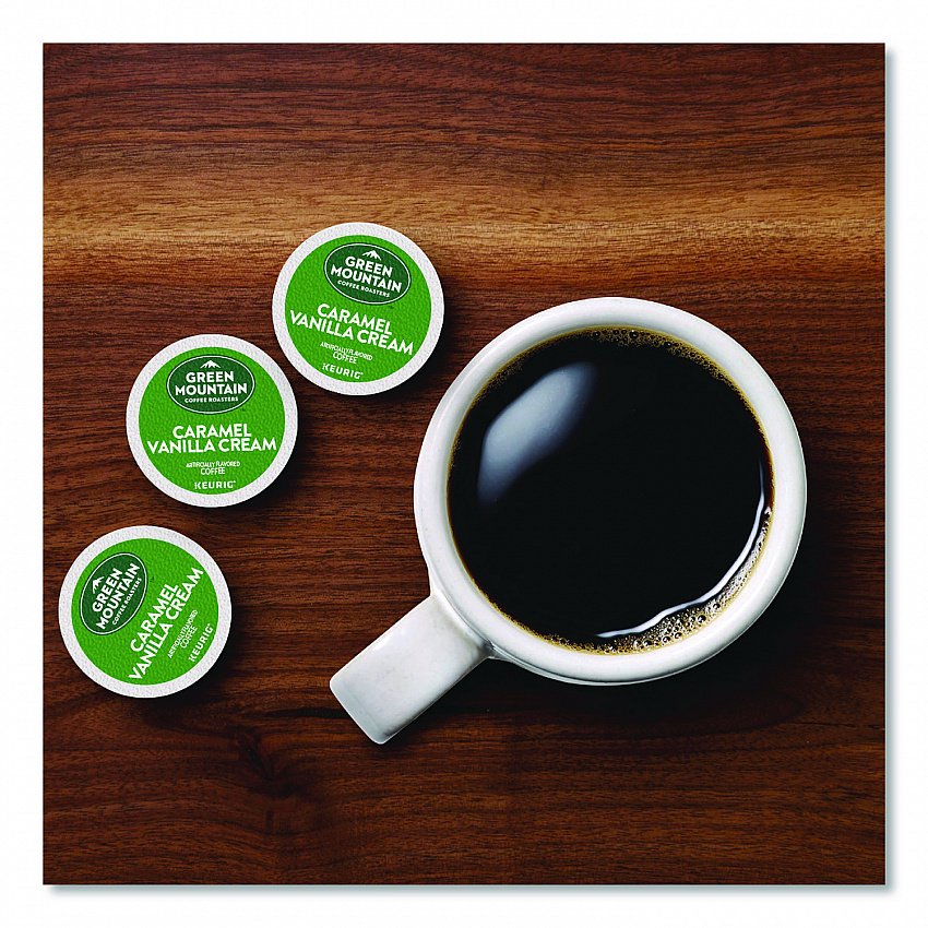 Caramel Vanilla Cream Coffee K-Cups, 0.33 oz, 48/Box (2140462)