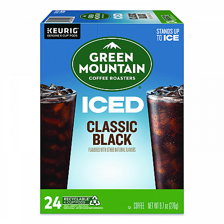 Classic Black Brew Over Ice Coffee K-Cups, 0.4 oz, 24/Box (5000372042)