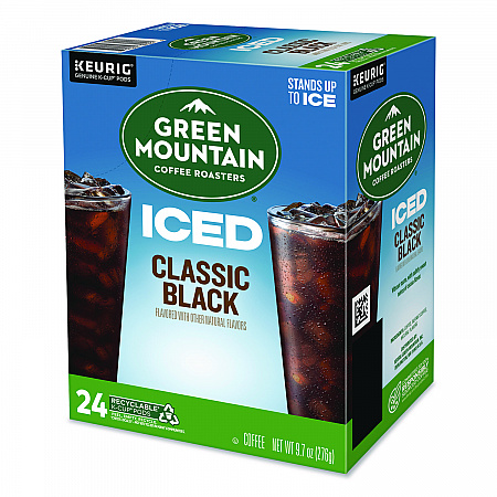 Classic Black Brew Over Ice Coffee K-Cups, 0.4 oz, 24/Box (5000372042)