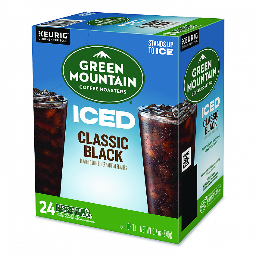 Classic Black Brew Over Ice Coffee K-Cups, 0.4 oz, 24/Box (5000372042)