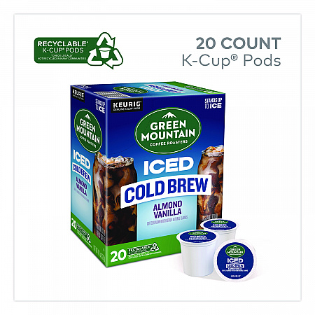 Almond Vanilla Brew Over Ice Coffee K-Cups, 0.21 oz, 20/Box (5000372045)