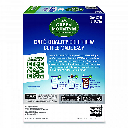 Almond Vanilla Brew Over Ice Coffee K-Cups, 0.21 oz, 20/Box (5000372045)