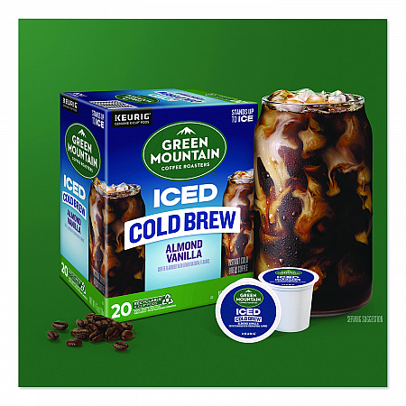 Almond Vanilla Brew Over Ice Coffee K-Cups, 0.21 oz, 20/Box (5000372045)