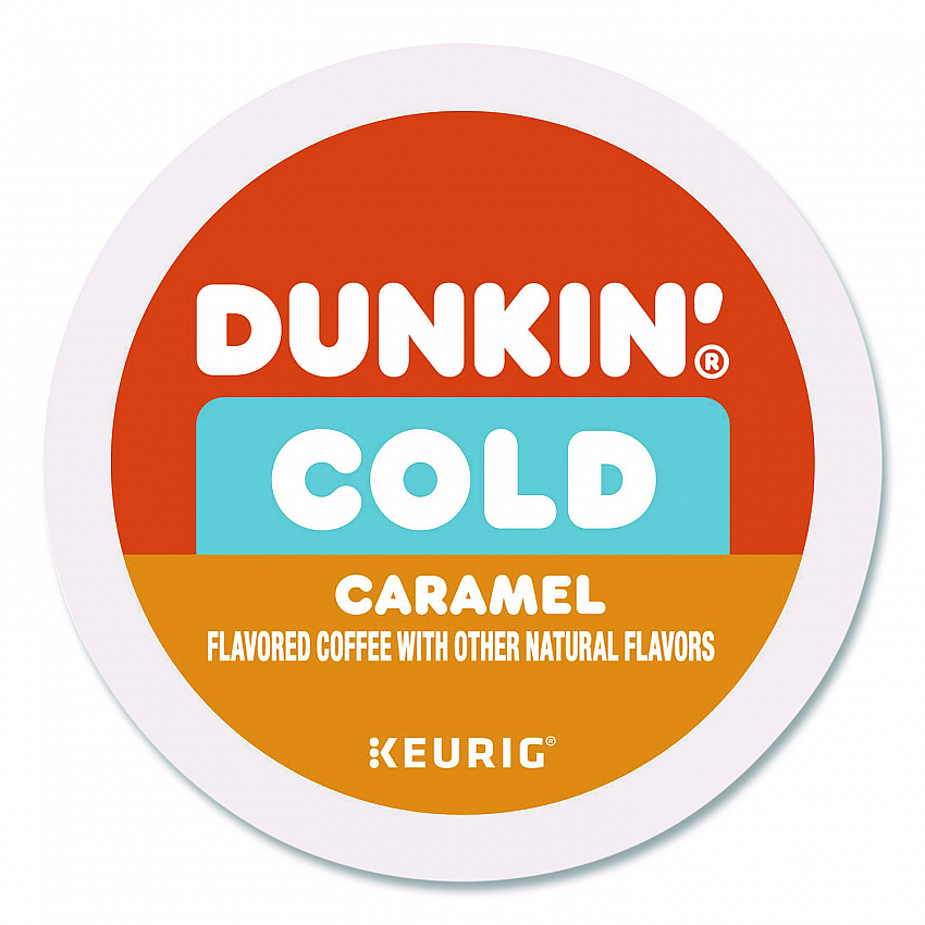 Cold Iced Coffee K-Cups, Caramel, 0.44 oz, 22/Box (5000375314)