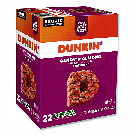 Candy'd Almond Coffee K-Cups, 0.35 oz, 22/Box (5000375651)