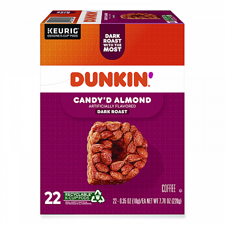 Candy'd Almond Coffee K-Cups, 0.35 oz, 22/Box (5000375651)
