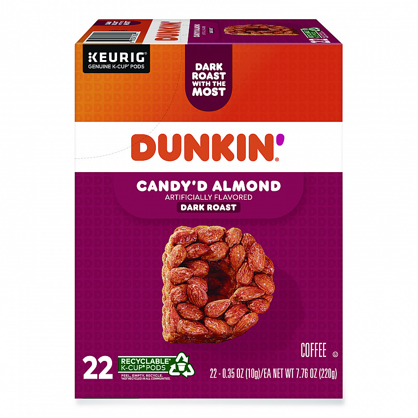 Candy'd Almond Coffee K-Cups, 0.35 oz, 22/Box (5000375651)