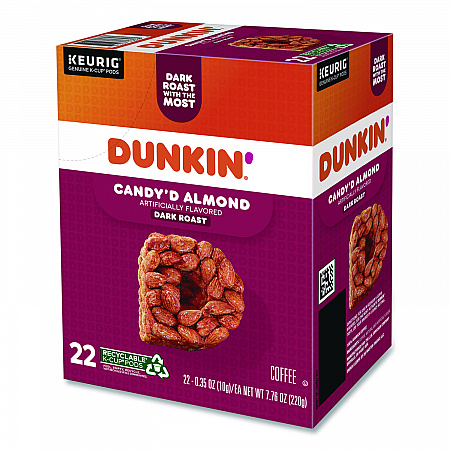 Candy'd Almond Coffee K-Cups, 0.35 oz, 22/Box (5000375651)