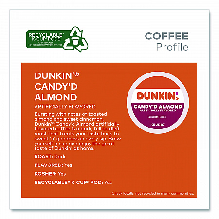 Candy'd Almond Coffee K-Cups, 0.35 oz, 22/Box (5000375651)