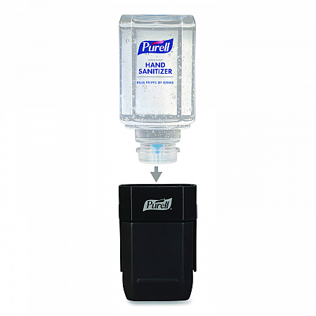 ES1 Hand Sanitizer Dispenser Starter Kit, 450 mL, 3.12 x 5.88 x 5.81, Graphite (4424D6)