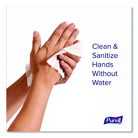 Cottony Soft Individually Wrapped Sanitizing Hand Wipes, 5 x 7, Herbal Scent, White, 480/Carton (902512)