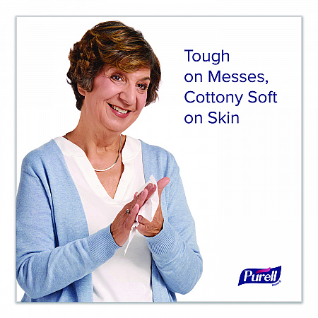 Cottony Soft Individually Wrapped Sanitizing Hand Wipes, 5 x 7, Herbal Scent, White, 480/Carton (902512)