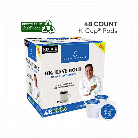 Big Easy Bold Coffee K-Cups, 0.4 oz, 48/Box (24306974)