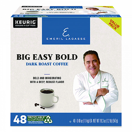 Big Easy Bold Coffee K-Cups, 0.4 oz, 48/Box (24306974)