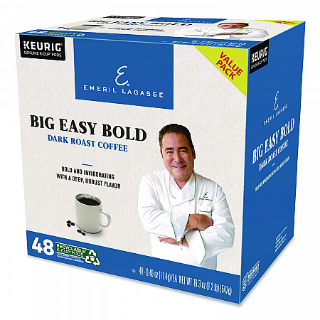 Big Easy Bold Coffee K-Cups, 0.4 oz, 48/Box (24306974)