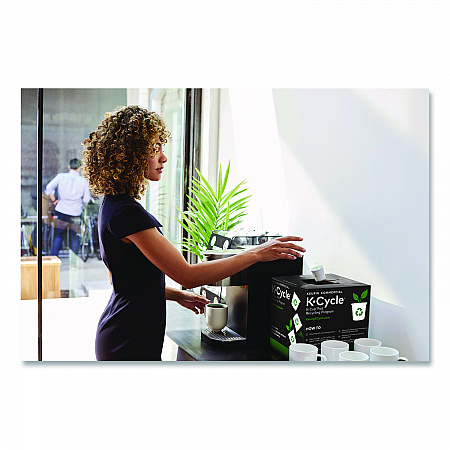 K-Cycle K-Cup Pod Recycling Station, Plastic, Black/Green/White, 5/Pack (5000350630)