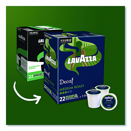 Lavazza Classico Coffee K-Cups, Decaf, 0.41 oz, 22/Box (5000375720)