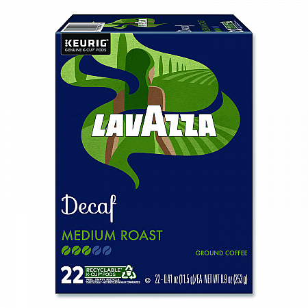 Lavazza Classico Coffee K-Cups, Decaf, 0.41 oz, 22/Box (5000375720)