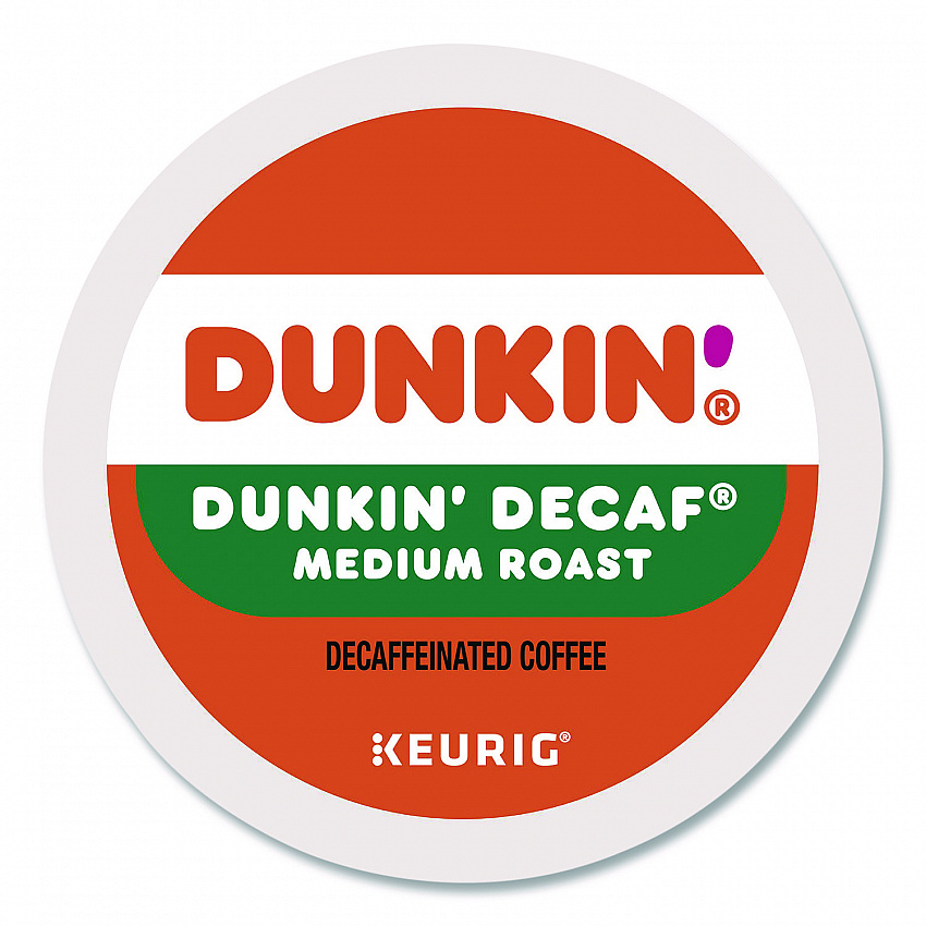 K-Cup Pods, Dunkin' Decaf, 44/Box (24306977)