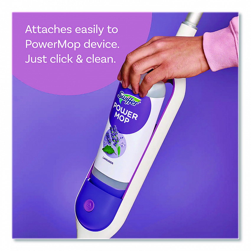 PowerMop Refill Cleaning Solution, Lavender Scent, 25.3 oz Refill Bottle, 2/Pack (08423)