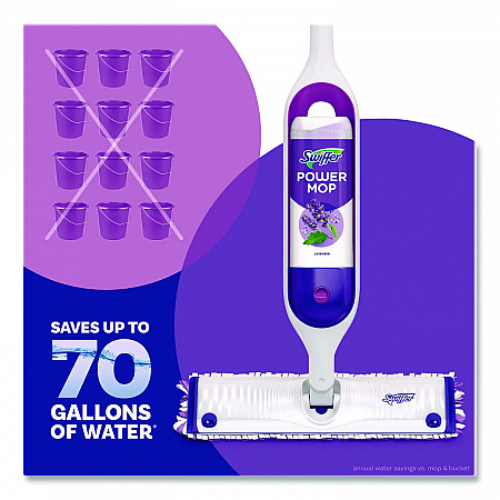 PowerMop Refill Cleaning Solution, Lavender Scent, 25.3 oz Refill Bottle, 2/Pack (08423)