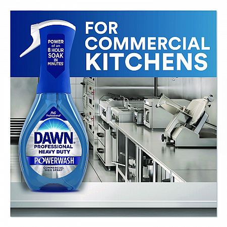 Heavy Duty Powerwash Commercial Dish Spray, Fresh Scent, 16 oz Spray Bottle (12300)