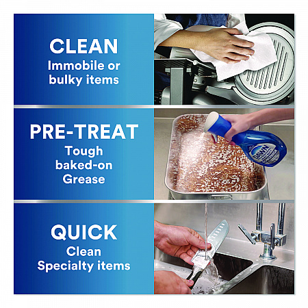 Heavy Duty Powerwash Commercial Dish Spray, Fresh Scent, 16 oz Spray Bottle (12300)