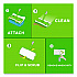 Sweeper TRAP + LOCK Wet Mop Cloth, 8 x 10, White, Lavender Scent, 24/Pack (15846)