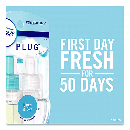 PLUG Air Freshener Refills, Gain Original, 0.87 oz, 3/Pack (54341EA)