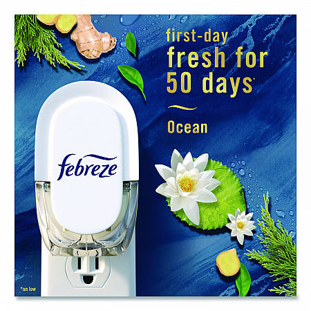 PLUG Air Freshener Refills, Ocean, 0.87 oz, 3/Pack (71932)