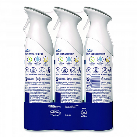 AIR, Heavy-Duty Crisp Clean, 8.8 oz Aerosol Spray, 3/Pack (74601)